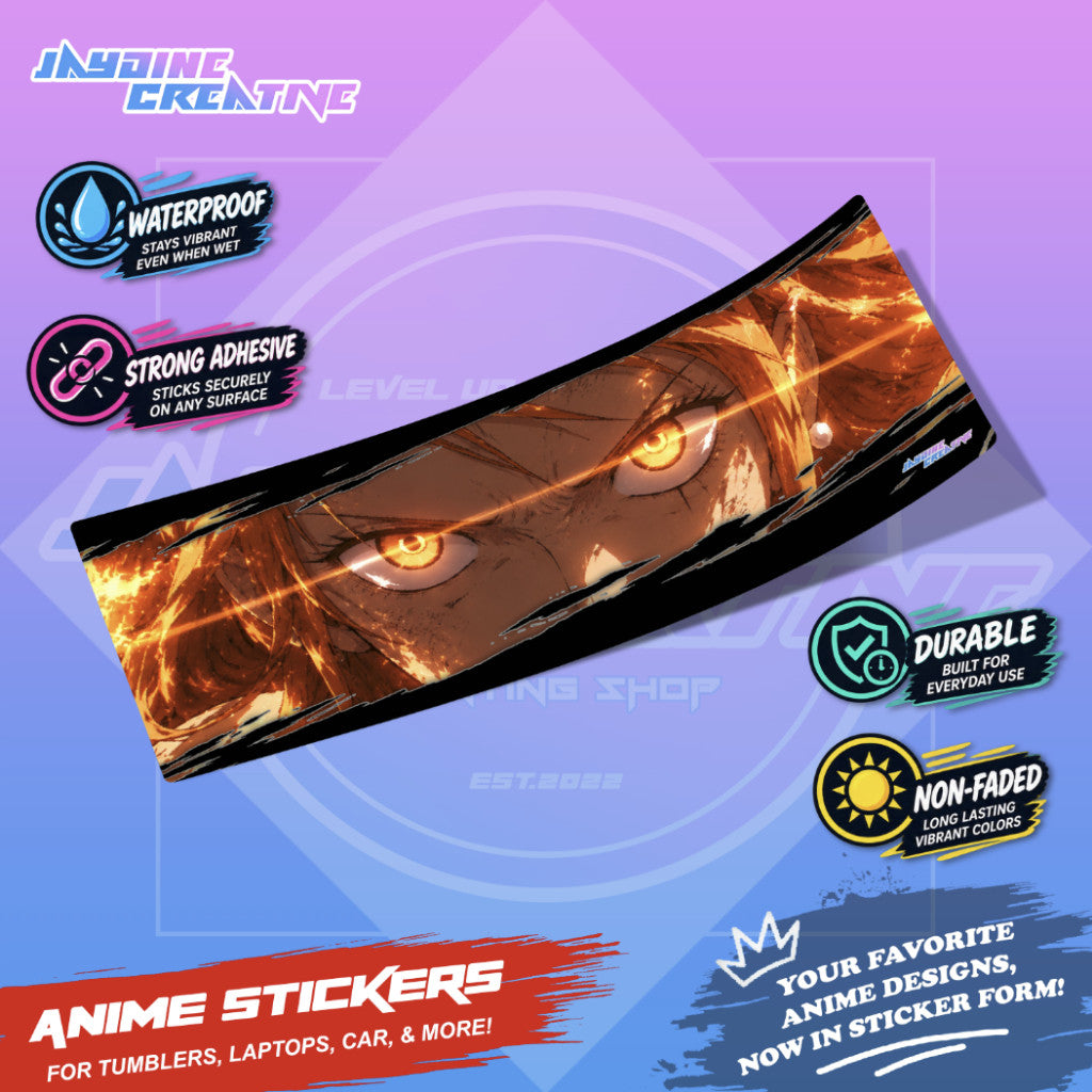 One Piece Slap Design Anime Sticker Waterproof Strong Adhesive for Tumblers Laptops Car