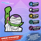 Dragonball Nakama Fist Up Waterproof Sticker Anime Inspired Sticker