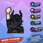 Black Clover Nakama Fist Up Waterproof Sticker Anime Inspired Sticker