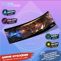 One Piece Slap Design Anime Sticker Waterproof Strong Adhesive for Tumblers Laptops Car