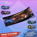 One Piece Slap Design Anime Sticker Waterproof Strong Adhesive for Tumblers Laptops Car