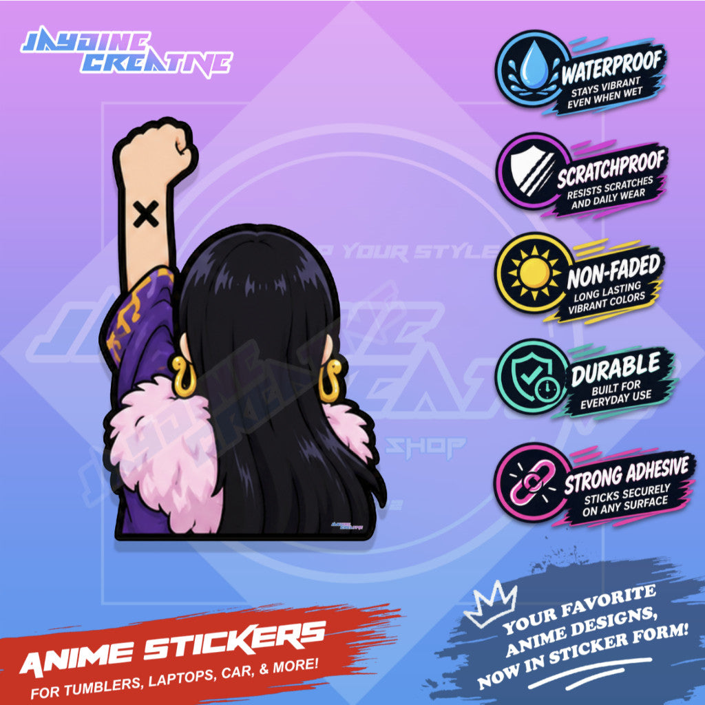 One Piece Nakama Fist Up Waterproof Sticker Anime Inspired Sticker