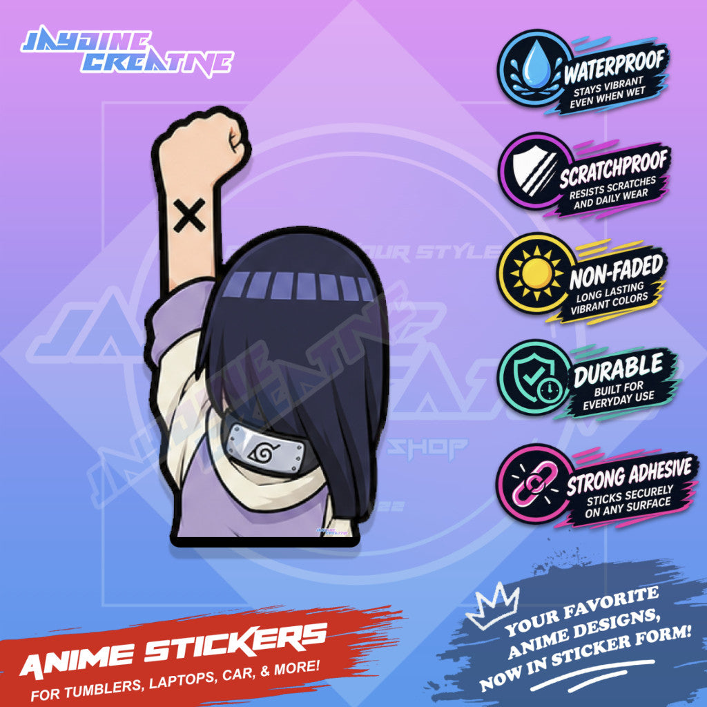 Naruto Nakama Fist Up Waterproof Sticker Anime Inspired Sticker