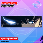 Solo Leveling Inspired Eye Slap Sticker