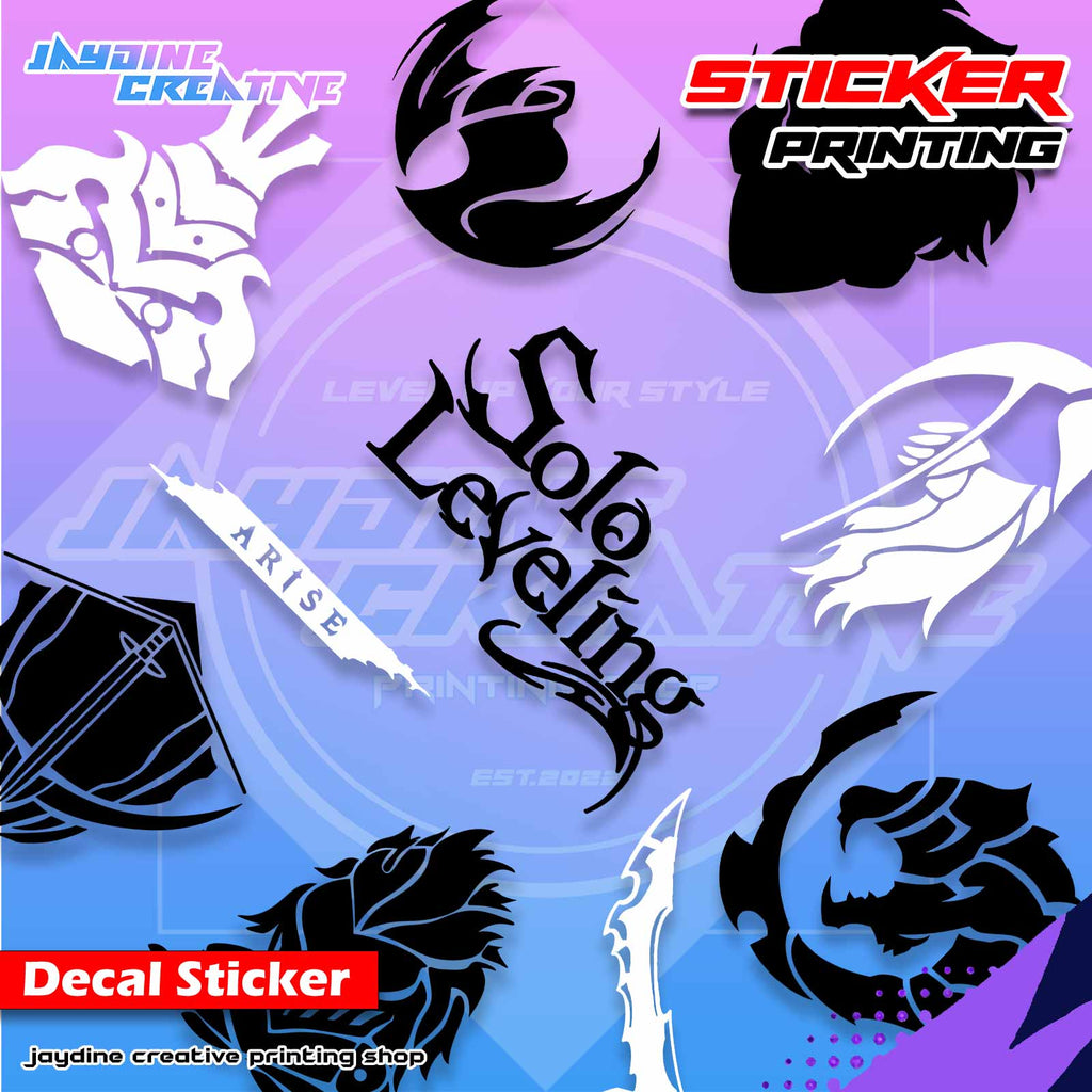 Solo Leveling Inspired Decal Cut-Out Sticker